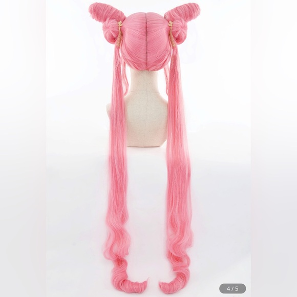 NWOT SAILOR MOON BLACK LADY WIG COSPLAY HALLOWEEN PARTY - Picture 2 of 12